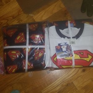 Mens Character Fleece Pant & Tee Sleep Sets NEW